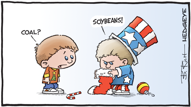 Coal in Christmas Stocking? Cartoon