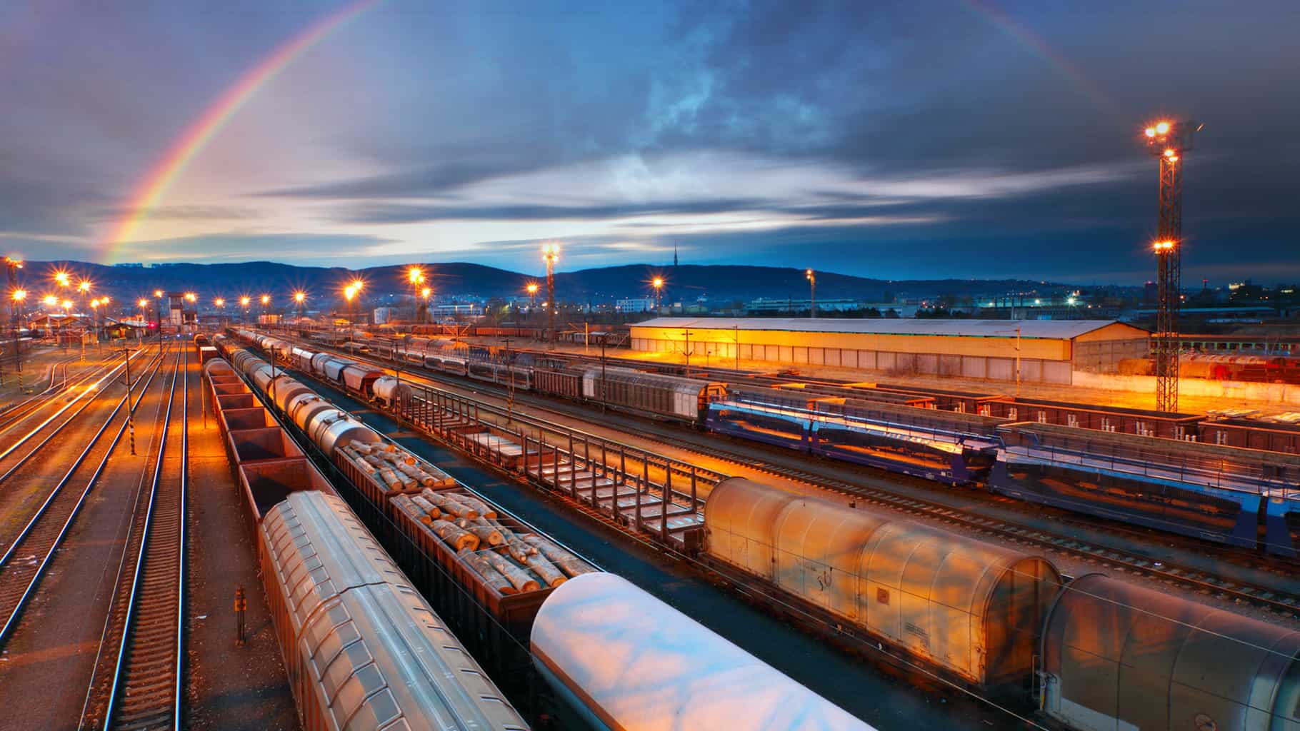 Station with Rainbow